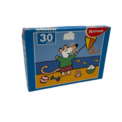 Puzzle 30 pièces Mimi et le cerf-volant - Bon état NATHAN