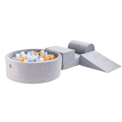 Aire De Jeux en Mousse avec Piscine à Balles, VELOURS MEOW BABY
