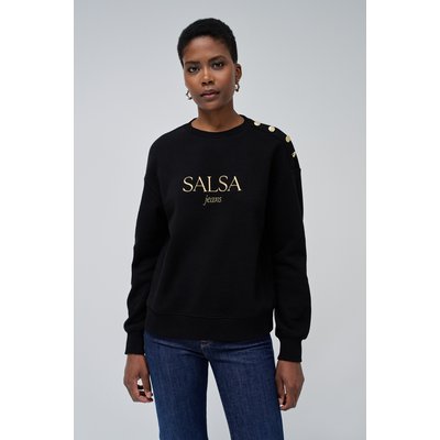 PULL EN MOLLETON AVEC LOGO SALSA JEANS