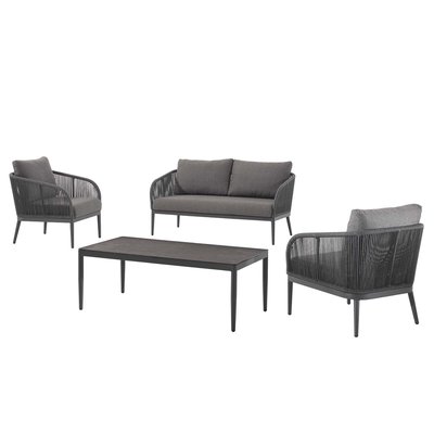 Salon de jardin Parka gris anthracite GESCOVA