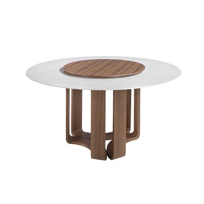 Table à manger ronde marbre porcelaine ANGEL CERDA