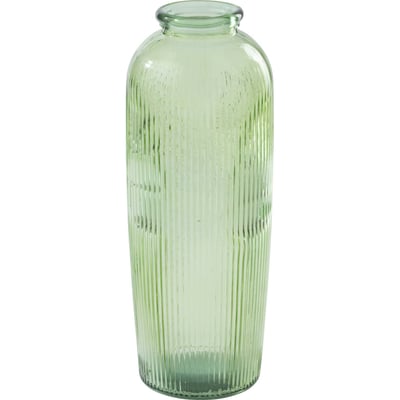 Vase strié en verre soufflé RECOLLECTION