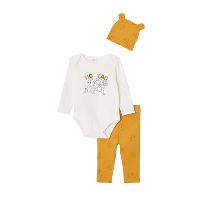 Ensemble  body + pantalon + bonnet Disney® Tic & Tac VERTBAUDET