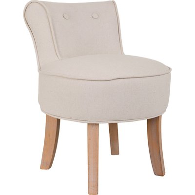 banquette en bois  tapissée coton forme ronde élégante RECOLLECTION