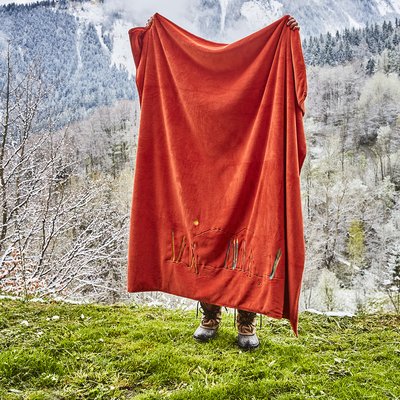 Plaid polaire PASSE-MONTAGNE SYLVIE THIRIEZ