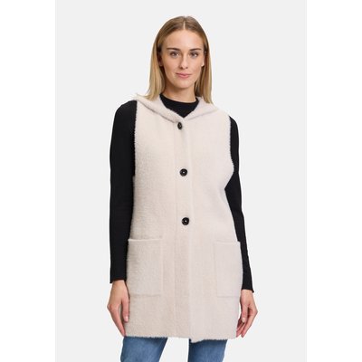 Veste sans manches en maille à capuche AMBER & JUNE