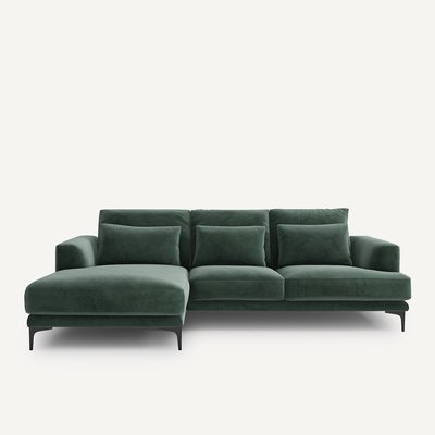 Ecksofa Marsile mit Ecke links, Samt AM.PM