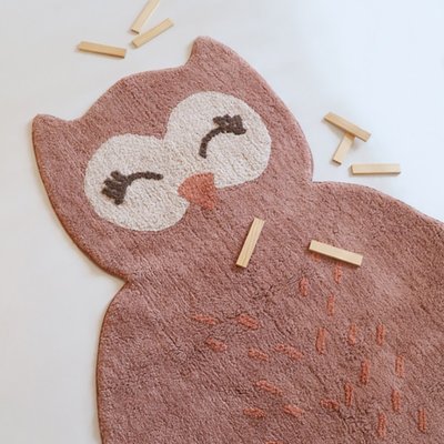Tapis enfant lavable hibou LITTLE PEPA NATTIOT