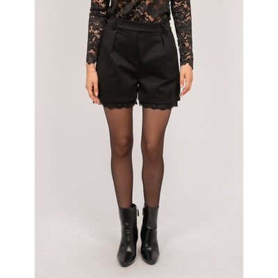 Short Effet Daim Bordure Dentelle Xabara DONA LISA