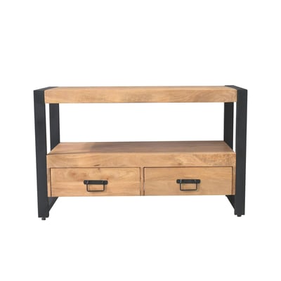 Meuble TV 2 tiroirs double plateau MILORA PIER IMPORT