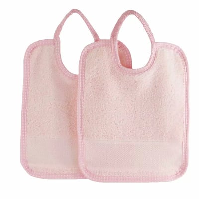 Lot de 2 bavoirs à broder avec toile aïda MAIDA LINANDELLE