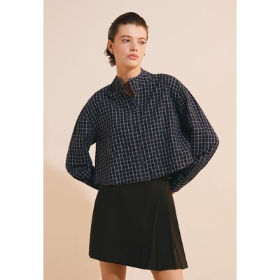 Chemise courte boxy à carreaux CLOTHERE CRX ETAM