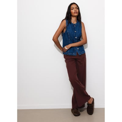 Pantalon large taille haute PROMOD