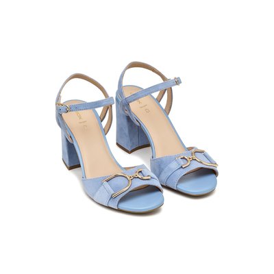 Heeled leather sandals, New Eraklia 80 GEOX