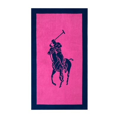 Serviette de plage en coton, POLO JACQUARD RALPH LAUREN HOME