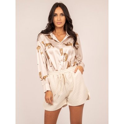 Chemise Satin Motifs Oracio DONA LISA