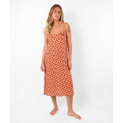 Robe bretelles lin imprimé AZULEJO OXBOW
