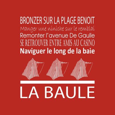 Tableau Sur Toile La Baule ILLUSTRATION CEANOTHE