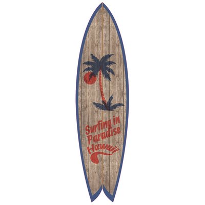 Planche de surf décorative paradise HEXOA