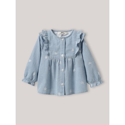 Blouse brodée en vichy CYRILLUS