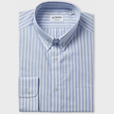Chemise Confort fit à rayures printanières ACROSS