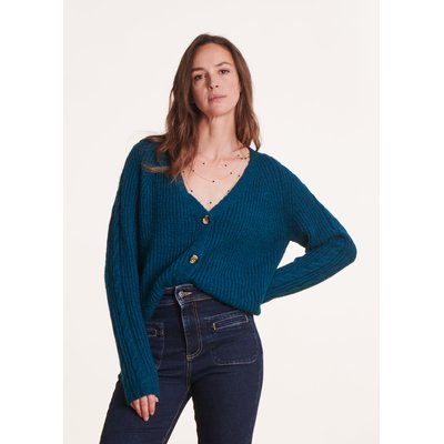 Gilet court encolure V LA FEE MARABOUTEE