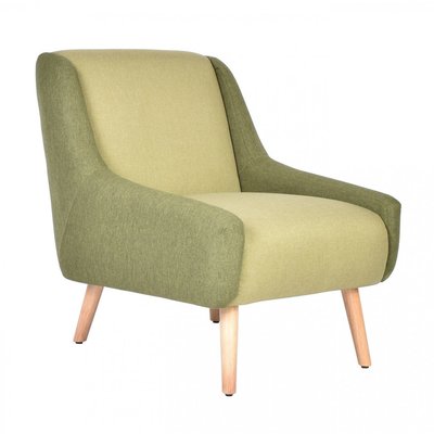Fauteuil rétro en tissu bicolore - FLORIDE MATHI DESIGN