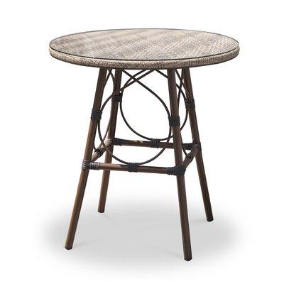 Table de jardin en alu plateau verre USHUAIA DCB GARDEN
