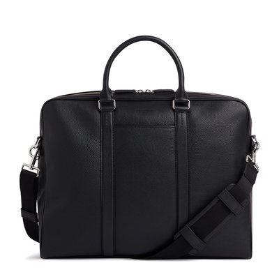 Porte documents slim 17" en cuir grainé CHARLES LE TANNEUR