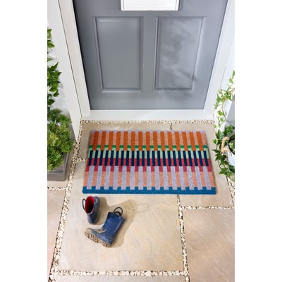 Bright Broken Stripe  Coir Doormat MY MAT