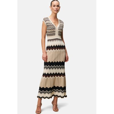 Robe en tricot avec motif en zigzag ZERO