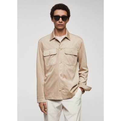 Surchemise imitation daim poches MANGO MAN