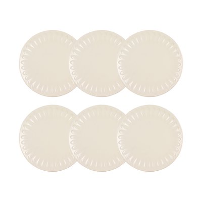 Lot de 6 assiettes plates en faïence 27cm, BISTROT NOVASTYL