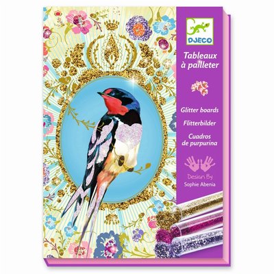 Tableaux à Pailleter - Oiseaux à Paillettes DJECO