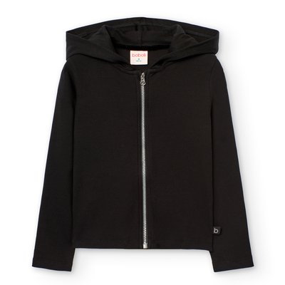 Veste unie avec capuche et fermeture éclair BOBOLI