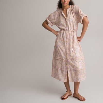 Robe longue évasée, imprimé fleurs LA REDOUTE COLLECTIONS
