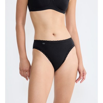 Pack of 3 24/7 Cotton Lace High Cut Knickers SLOGGI