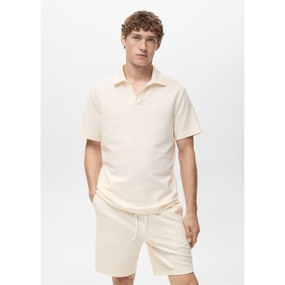 Polo coton seersucker MANGO MAN