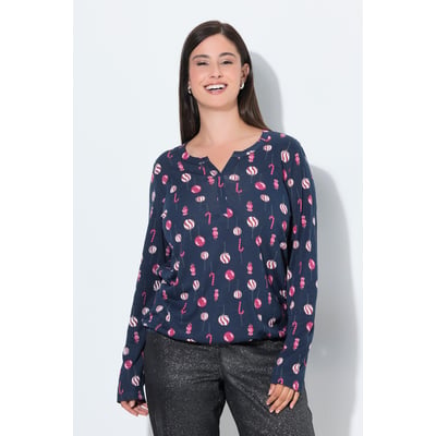 T-shirt de Noël, col tunisien ULLA POPKEN