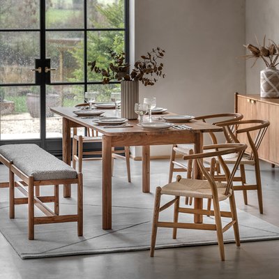 Chico Acacia Wood Dining Table (Seats 6) SO'HOME