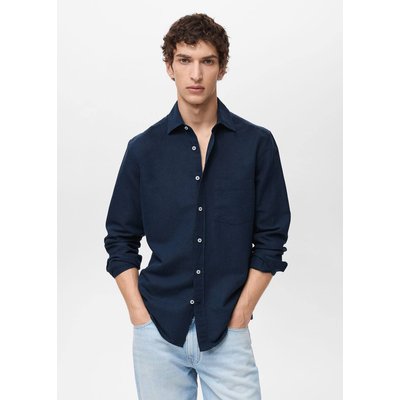 Chemise lin poche MANGO MAN