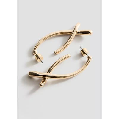 Boucles d'oreilles irrégulières texturées MANGO