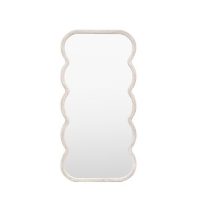 180cm Hockley Curved White Leaner Mirror SO'HOME
