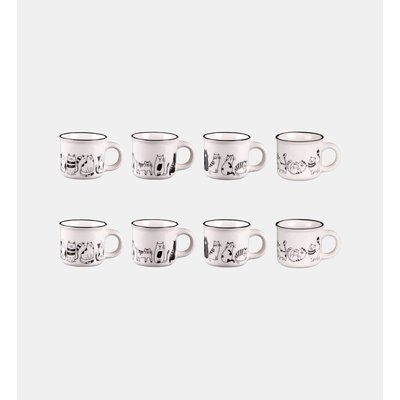 Coffret 8 Tasses - Friends - Modèles Variés TABLE PASSION