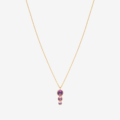 Collier doré améthyste - andrea CAROLINE NAJMAN