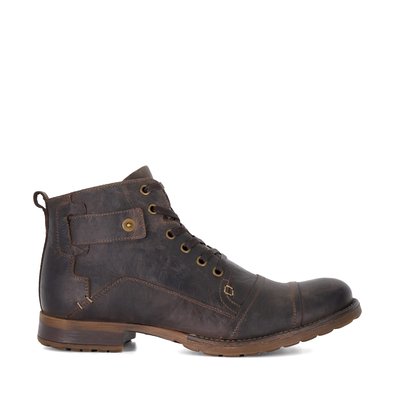 Bottes surpiquées en cuir - SIMON DUNE LONDON