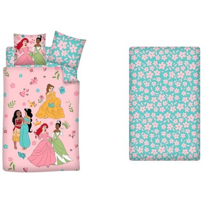 Parure de Lit Enfant Coton 3 pièces DISNEY PRINCESS