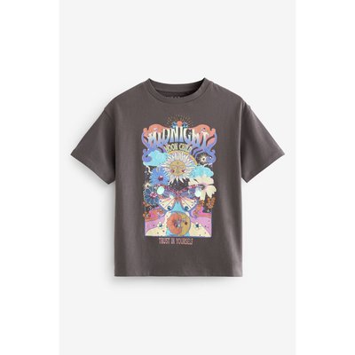 T-shirt oversize avec fleurs à sequins NEXT
