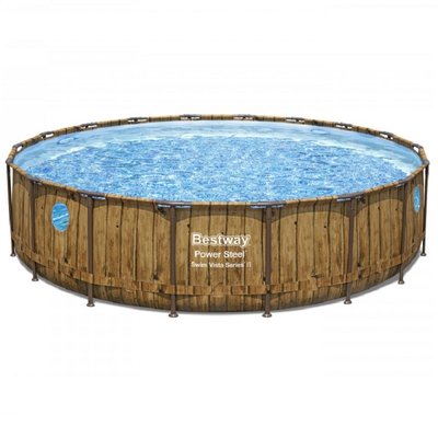 - Piscine tubulaire ronde  Power Steel Swim Vista 5,49 x BESTWAY