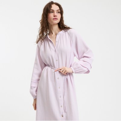 Flared Maxi Dress, Round Neck, Long Sleeves LA REDOUTE COLLECTIONS